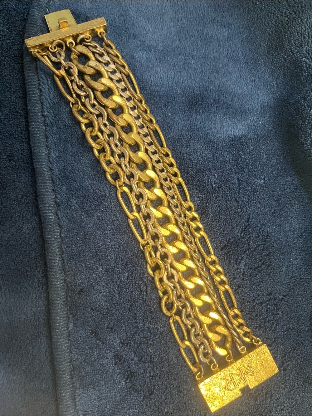 Silpada Multi-Row Gold-Tone Chain Bracelet